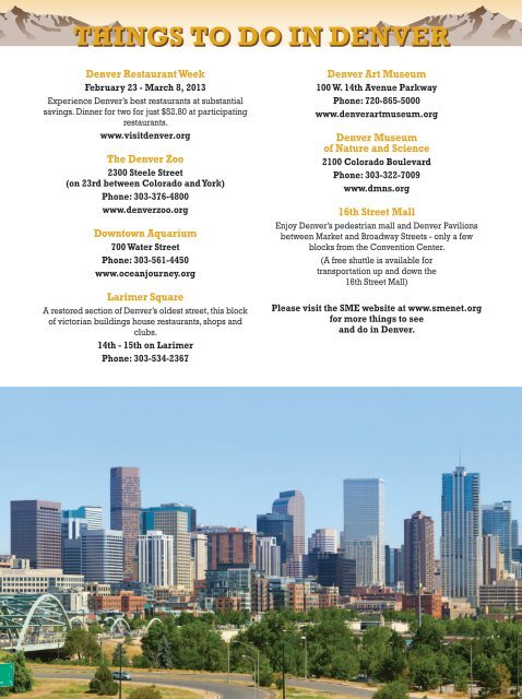 Annual Meeting Preliminary Program - Full Brochure (PDF) - SME