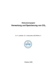 Diskussionspapier Verwertung und Speicherung von CO2 - Dechema