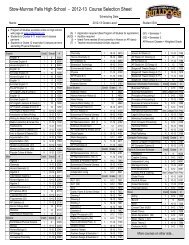 2012-13 Course Selection Sheet - Stow Munroe Falls City School ...