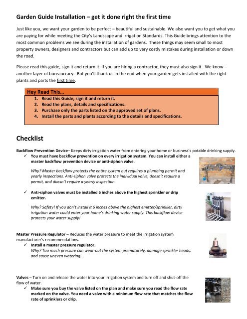 Garden Guide Installation - City of Santa Monica