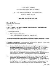 April 30 2013 Staff Report to Council - City of Santa Monica