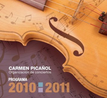 PROGR Pican? - CARMEN PICAÑOL. Organización de conciertos