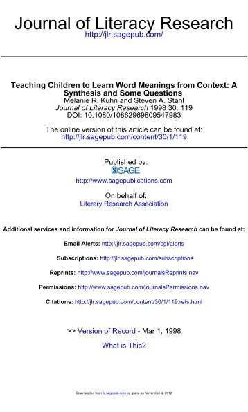 Context Clues Research Article - EngageNY