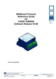 Modbus® Protocol Reference Guide for FAGET EM4000 ... - ELEQ