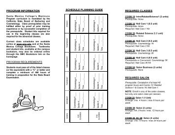 Nail Care Brochure - Santa Monica College