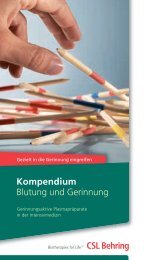 Kompendium Blutung und Gerinnung