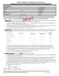 Uniform Mitigation Verification Inspection Form