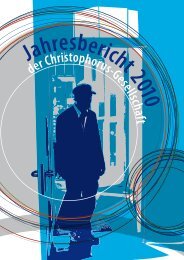 Jahresbericht 2010 -  Christophorus Gesellschaft