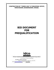 BID DOCUMENT FOR PREQUALIFICATION - IDCO