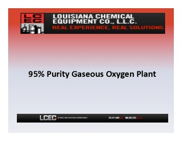 OXYGEN PLANT - Louisiana Chemical Equipment Co. LLC