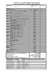 westway uniform order form 2008-2009 santa margarita catholic ...