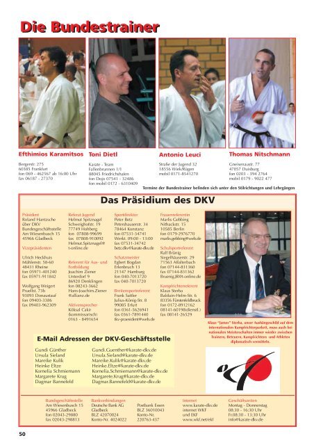 DKV - Chronik des deutschen Karateverbandes