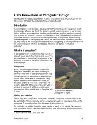 User Innovation In Paraglider Design â ETH - SMI