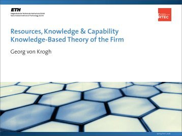 Knowledge of the firm - SMI