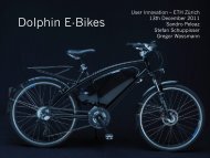 Dolphin E-Bikes - SMI - ETH ZÃ¼rich