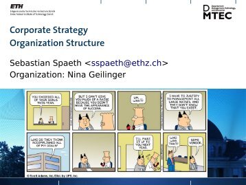 Corporate Strategy Organization Structure - SMI