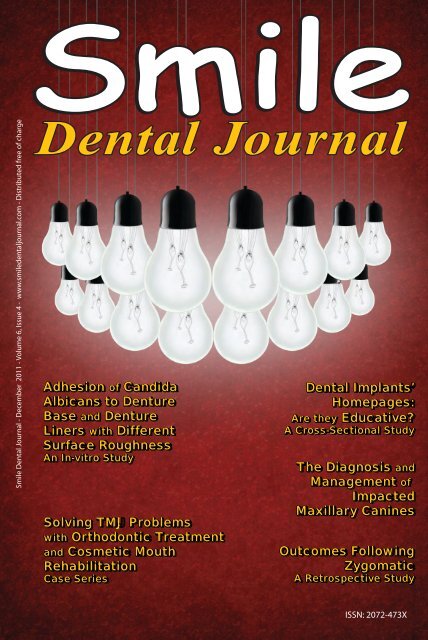 Download e-copy - Smile Dental Journal