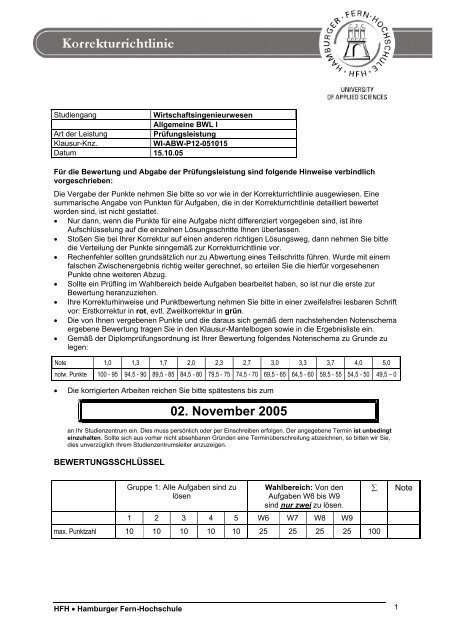 HFH â¢ Hamburger Fern-Hochschule 1 Studiengang ...