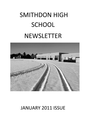 SMITHDON HIGH SCHOOL NEWSLETTER