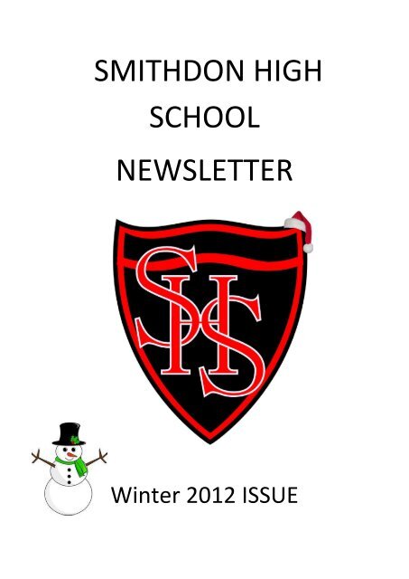 Winter 2012 Newsletter Booklet - Smithdon High School ...