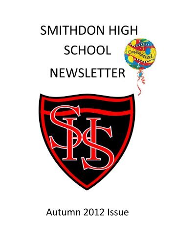 Autumn 2012 Newsletter Booklet - Smithdon High School ...