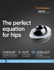 The perfect equation for hips - Smith & Nephew