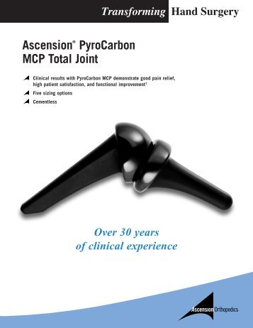 AscensionÂ® PyroCarbon MCP Total Joint emitiesâ¢