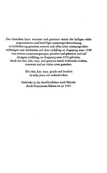 Reichskammergerichtsordnung 1555 - Smixx.de