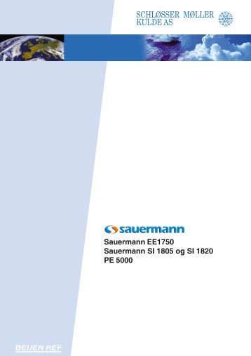 Sauermann EE1750 Sauermann SI 1805 og SI 1820 PE 5000