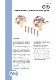 Termostatiska expansionsventiler typ TI