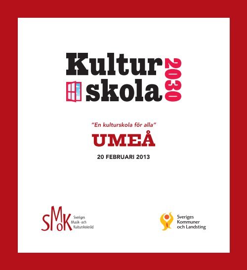 Program UmeÃ¥ - SMoK - Sveriges Musik