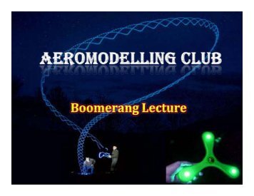 Boomerang Lecture