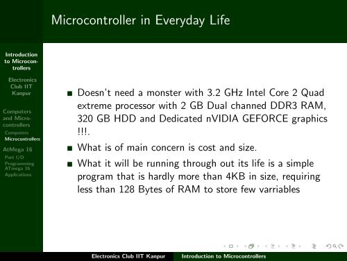 Introduction to Microcontrollers