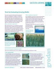 SUCCESSFUL GROWING - Welcome to Gardening with Grodan