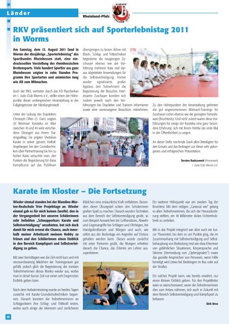 DKV-Magazin Nr. 5 - Chronik des deutschen Karateverbandes