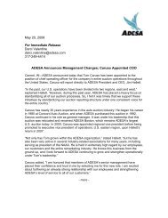 ADESA Announces Management Changes; Caruso ... - ADESA.com