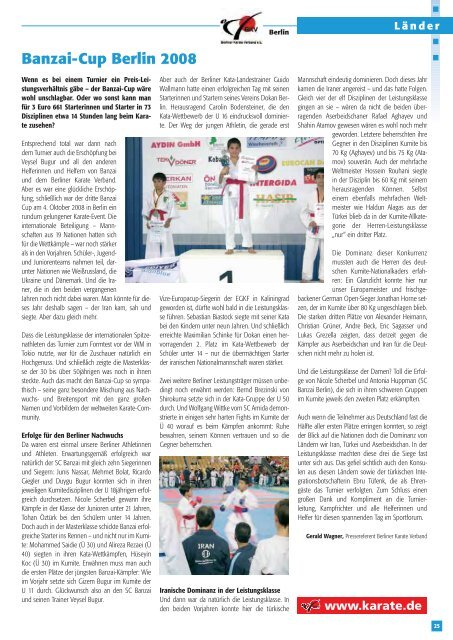 DKV-Magazin Nr. 1 - Chronik des deutschen Karateverbandes