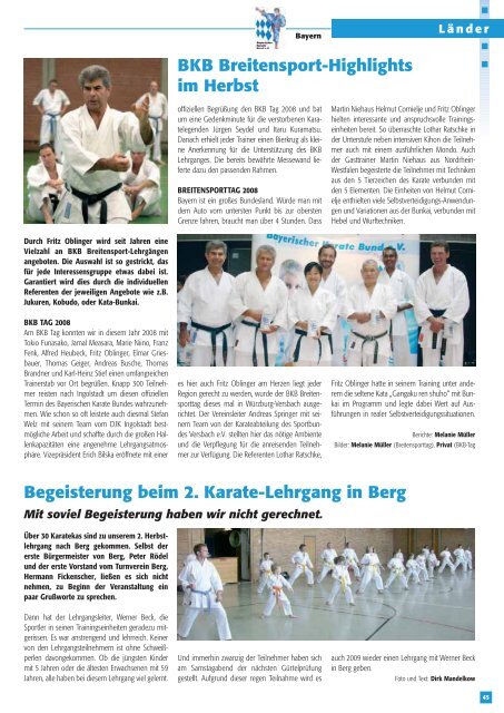 DKV-Magazin Nr. 1 - Chronik des deutschen Karateverbandes