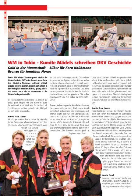 DKV-Magazin Nr. 1 - Chronik des deutschen Karateverbandes