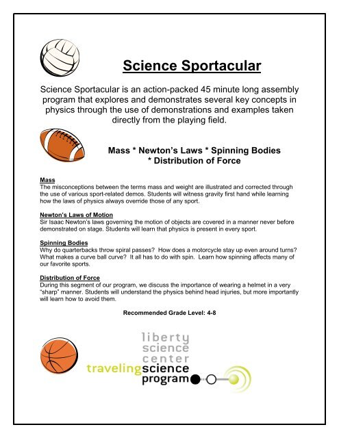 Science Sportacular - Liberty Science Center