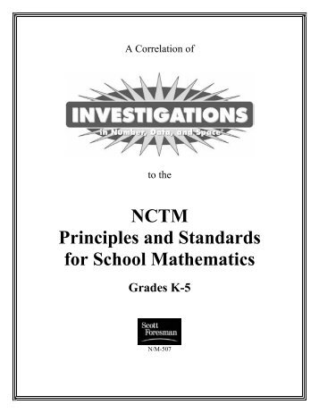 NCTM Principles and Standards for School Mathematics