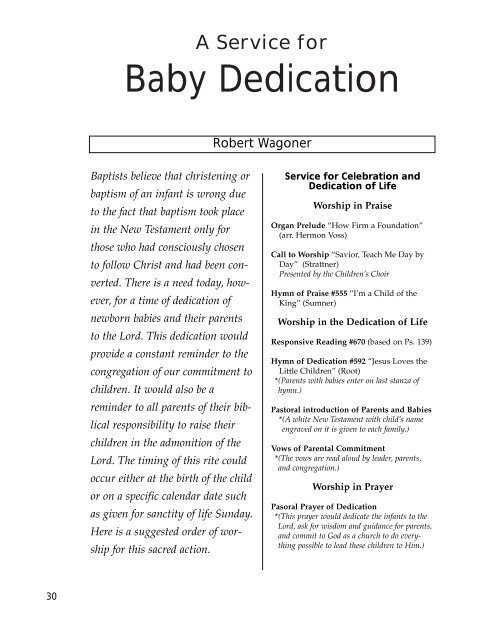 A Service For Baby Dedication Amazon S3