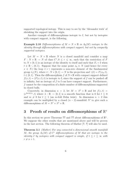 NORMAL SUBGROUPS OF DIFFEOMORPHISM AND ...