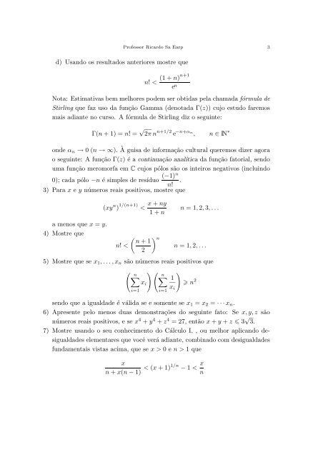 Ricardo Sa Earp - Departamento de MatemÃ¡tica - PUC-Rio