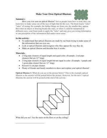 Make Your Own Optical Illusions