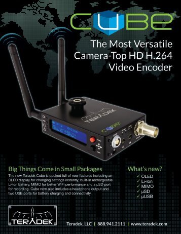 The Most Versatile Camera-Top HD H.264 Video Encoder - Holdan.eu