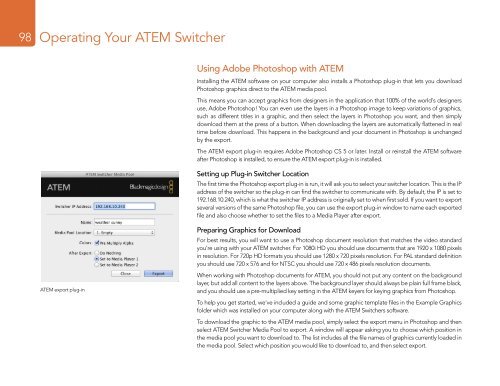 ATEM Switchers Manual - Holdan.eu