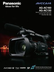 AG-AC160/AG-AC130 was updated. - Pro Av Panasonic