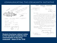 Communicating the coelacanth initiative - saasta