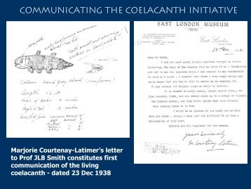 Communicating the coelacanth initiative - saasta